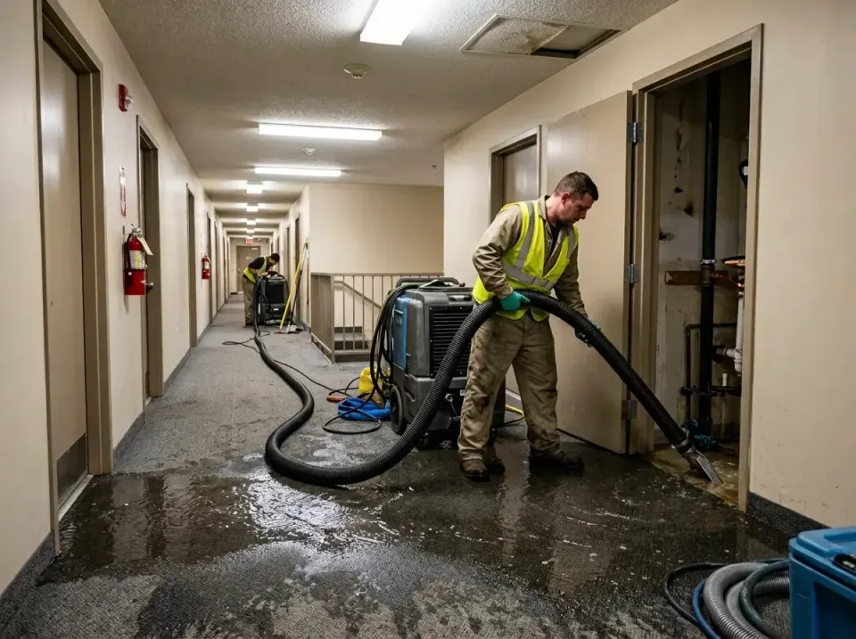 multi-unit-apartment-hallway-f-005 — frequently asked questions, Emergency Burst Pipe Water Extraction & Removal in Moore, OK